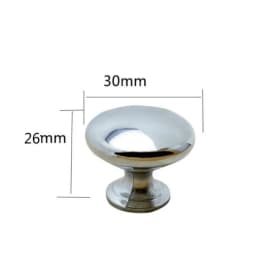 2/4Pcs Chrome Metal Door Knobs Drawer Wardrobe Kitchen Cupboard Handles Silver Furniture Accessories Door Handles Interior Doors