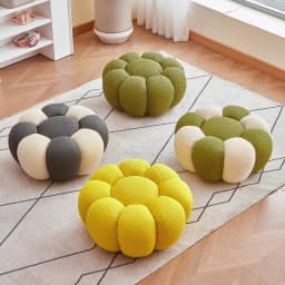 Modern Sofa Pumpkin Footstool Ottoman Hallway Ottoman Foot Rest Home Living Room Furniture Stool Footrest Stools Ottomans