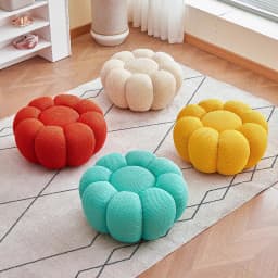 Modern Sofa Pumpkin Footstool Ottoman Hallway Ottoman Foot Rest Home Living Room Furniture Stool Footrest Stools Ottomans