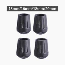 4x Chair Foot Covers Dampen Noise Rubber Non Slip Prevent Scratches Reusable Chair Pads for Fishing Garden Beach Camping Office