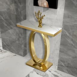 Entrance hall, entrance desk stainless steel wall table modern, simple  luxurious, and narrow aisle