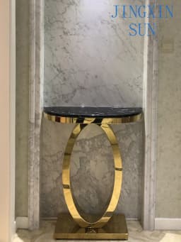 Entrance hall, entrance desk stainless steel wall table modern, simple  luxurious, and narrow aisle