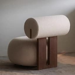 Household Nordic Solid Wood Single Sofa Chair Light Luxury Customizable Living Room Chair Simple Woolen Velvet Leisure Chair New