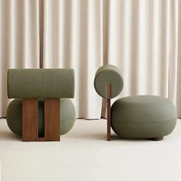 Household Nordic Solid Wood Single Sofa Chair Light Luxury Customizable Living Room Chair Simple Woolen Velvet Leisure Chair New