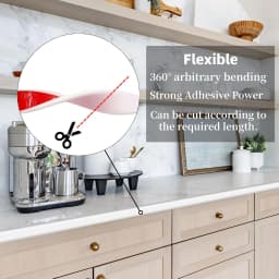 1PC U-shaped Self-Adhesive Edge Trimming Strip - A Flexible Wood Edge Protector Suitable for Countertops, Cabinets, Tables,