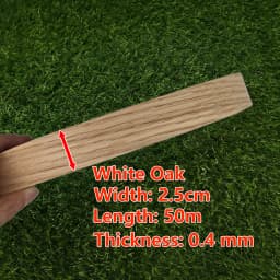 50m Roll Natural Wood Veneer Edge Banding (White Oak Red Oak Walnut Maple Cherry Sapele) for Furniture Panel Edging Repair