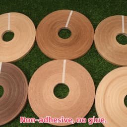 50m Roll Natural Wood Veneer Edge Banding (White Oak Red Oak Walnut Maple Cherry Sapele) for Furniture Panel Edging Repair