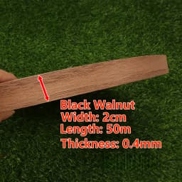 50m Roll Natural Wood Veneer Edge Banding (White Oak Red Oak Walnut Maple Cherry Sapele) for Furniture Panel Edging Repair