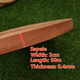 50m Roll Natural Wood Veneer Edge Banding (White Oak Red Oak Walnut Maple Cherry Sapele) for Furniture Panel Edging Repair