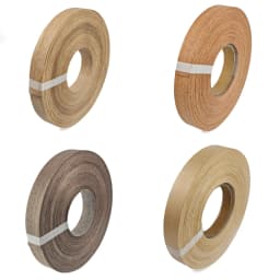50m Roll Natural Wood Veneer Edge Banding (White Oak Red Oak Walnut Maple Cherry Sapele) for Furniture Panel Edging Repair
