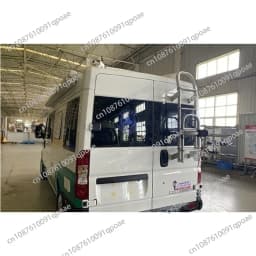 RV Aluminum Alloy RV Rear Climbing Ladder Multi-purpose Folding Ladder Outdoor Anti-skid Mounting Ladder Suitable for Caravan