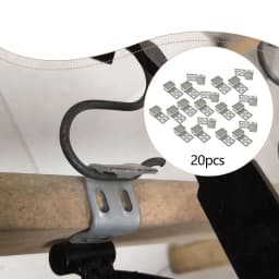 Silver Iron Couch Spring Repair Clips Upholstery Furniture Zig Zag Holders for Sofa Bench Seat