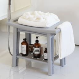 1PC Shower Stool Shower Bench Stool With Storage Shelf Household Waterproof Bathroom Spa Shower Seat Stool For Bathroom Home Use