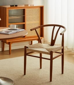 Retro Style Home Dining Table Office Tea Chair Iron Thick Back Chair Rope Chair High-end Armrest Armchair