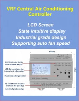 Smart VRF Central Air Conditioning Controller With Zigbee Gateway Electric-powered for Home Use by tu ya