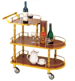 Cake Trolley Stainless Steel Dining Cart KTV Wine Hotel Service Tea Cart Three Layers, Snack Delivery Cart