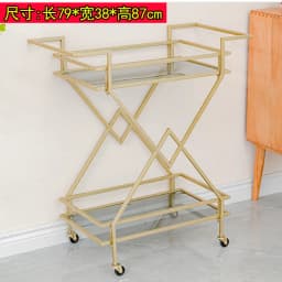 Cake Trolley Stainless Steel Dining Cart KTV Wine Hotel Service Tea Cart Three Layers, Snack Delivery Cart