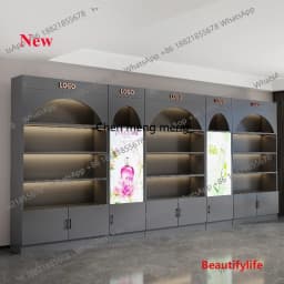 a55 Nordic Creative Cosmetics Display Cabinet and Rack Modern Beauty Salon Display Cabinet Nail Salon Shelf Office Furniture