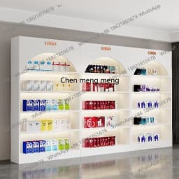 a55 Nordic Creative Cosmetics Display Cabinet and Rack Modern Beauty Salon Display Cabinet Nail Salon Shelf Office Furniture