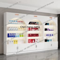 a55 Nordic Creative Cosmetics Display Cabinet and Rack Modern Beauty Salon Display Cabinet Nail Salon Shelf Office Furniture