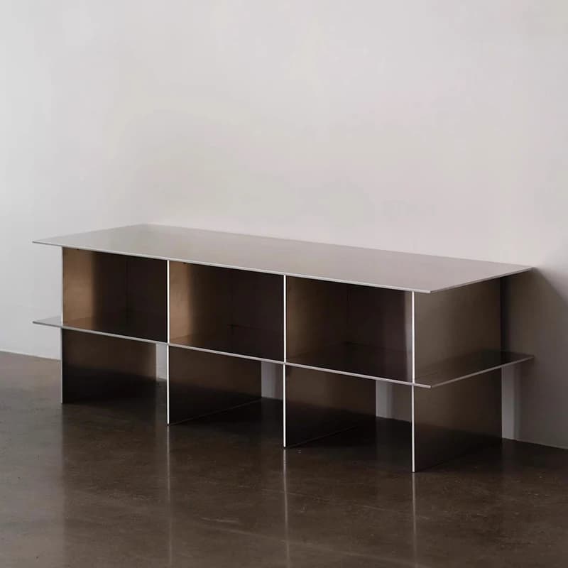 High Quality Luxury Tv Stands Nordic Glossy Metal Minimalist Tv Stands Designer Italian Meuble Tv Furniture For Apartments