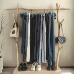Wood Boutique Clothes Racks Drying Display Stylish Japandi Design Clothes Rack Hotel Modern Colgadores De Ropa Room Furniture