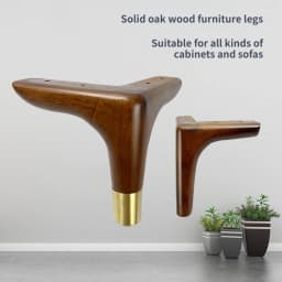 4Pcs 13/14/15cm Solid Wood Furniture Feets Sofa Cabinets Legs Square Bed Table Chair Replacement Feet Home Furniture Accessories