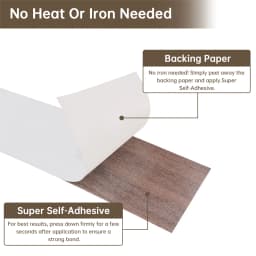 Double-Sided Adhesive Backing Walnut Edge Banding 3/4 inch 2inch Real Wood Tape Banding for Furniture Restoration/Cabinet Repair