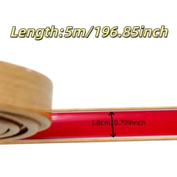 1PC 5m/196.85in Self-adhesive Cabinet Edge Strip,U-shaped Edge Banding,PVC Border Decoration,wardrobe and Desktop Edge Protector
