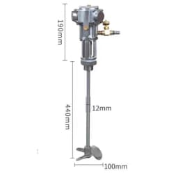 5 Gallon 60L Air Mixer Air Agitator Air Mixer Agitator Aluminum Mixer 2800RPM 1/8HP Mixing Equipment
