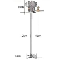 5 Gallon 60L Air Mixer Air Agitator Air Mixer Agitator Aluminum Mixer 2800RPM 1/8HP Mixing Equipment