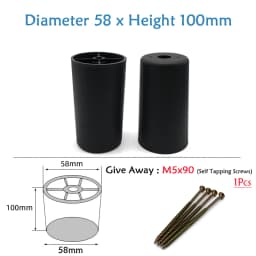Round Plastic Chair Table Sofa Furniture Legs Anti-slip And Silent Heightening Floor Furnitures Protector Noise Elimination