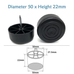 Round Plastic Chair Table Sofa Furniture Legs Anti-slip And Silent Heightening Floor Furnitures Protector Noise Elimination