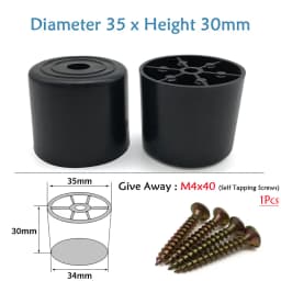 Round Plastic Chair Table Sofa Furniture Legs Anti-slip And Silent Heightening Floor Furnitures Protector Noise Elimination