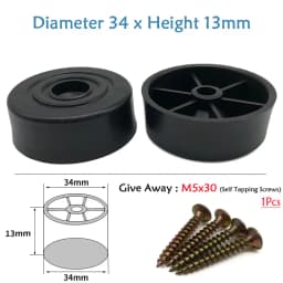 Round Plastic Chair Table Sofa Furniture Legs Anti-slip And Silent Heightening Floor Furnitures Protector Noise Elimination