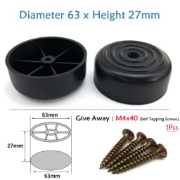 Round Plastic Chair Table Sofa Furniture Legs Anti-slip And Silent Heightening Floor Furnitures Protector Noise Elimination