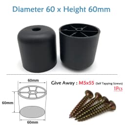 Round Plastic Chair Table Sofa Furniture Legs Anti-slip And Silent Heightening Floor Furnitures Protector Noise Elimination