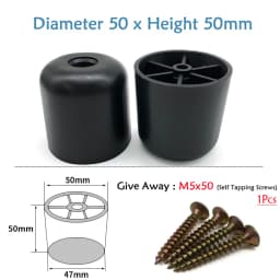 Round Plastic Chair Table Sofa Furniture Legs Anti-slip And Silent Heightening Floor Furnitures Protector Noise Elimination