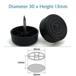 Round Plastic Chair Table Sofa Furniture Legs Anti-slip And Silent Heightening Floor Furnitures Protector Noise Elimination