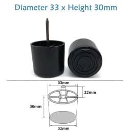 Round Plastic Chair Table Sofa Furniture Legs Anti-slip And Silent Heightening Floor Furnitures Protector Noise Elimination