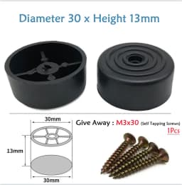 Round Plastic Chair Table Sofa Furniture Legs Anti-slip And Silent Heightening Floor Furnitures Protector Noise Elimination