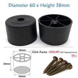 Round Plastic Chair Table Sofa Furniture Legs Anti-slip And Silent Heightening Floor Furnitures Protector Noise Elimination