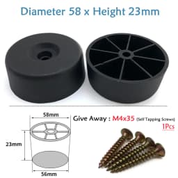 Round Plastic Chair Table Sofa Furniture Legs Anti-slip And Silent Heightening Floor Furnitures Protector Noise Elimination