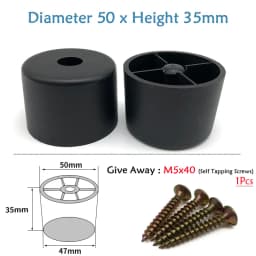 Round Plastic Chair Table Sofa Furniture Legs Anti-slip And Silent Heightening Floor Furnitures Protector Noise Elimination