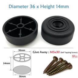 Round Plastic Chair Table Sofa Furniture Legs Anti-slip And Silent Heightening Floor Furnitures Protector Noise Elimination