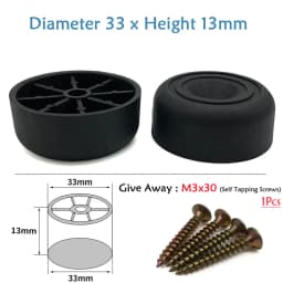 Round Plastic Chair Table Sofa Furniture Legs Anti-slip And Silent Heightening Floor Furnitures Protector Noise Elimination