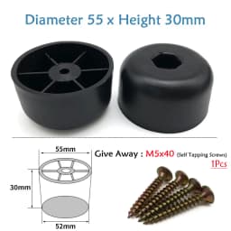 Round Plastic Chair Table Sofa Furniture Legs Anti-slip And Silent Heightening Floor Furnitures Protector Noise Elimination