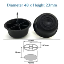 Round Plastic Chair Table Sofa Furniture Legs Anti-slip And Silent Heightening Floor Furnitures Protector Noise Elimination