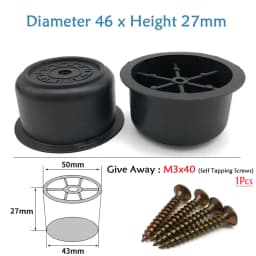 Round Plastic Chair Table Sofa Furniture Legs Anti-slip And Silent Heightening Floor Furnitures Protector Noise Elimination