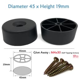Round Plastic Chair Table Sofa Furniture Legs Anti-slip And Silent Heightening Floor Furnitures Protector Noise Elimination